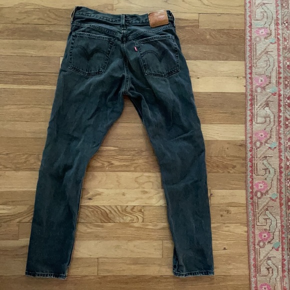 Levi 501s Skinny Jeans in Black Stick size 26w 28l - Picture 8 of 9